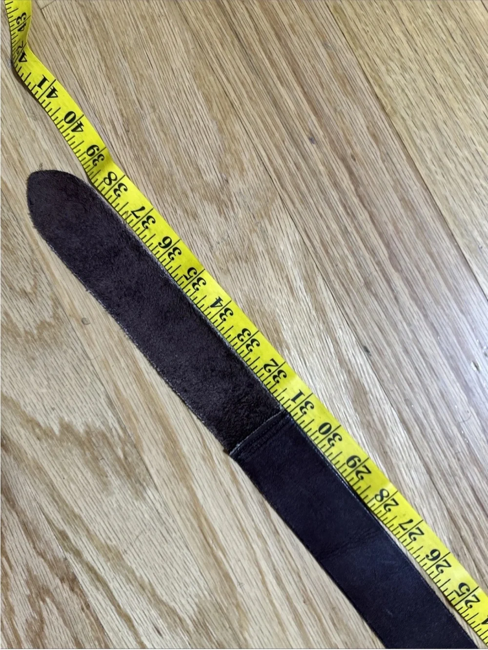 VINTAGE SHAG LEATHER WAIST BELT M